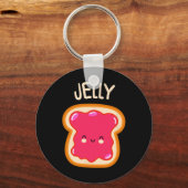 Pindakaas En Jam Tweeling Beste Vriend Matching Sleutelhanger (Voorkant)