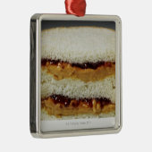Pindakaas en jelly-boterham. metalen ornament (Rechts)