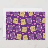 Pindakaas en Jelly Kinder 1e Verjaardagsfeestje Kaart (Achterkant)