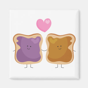 Pindakaas en Jelly Love Magnet