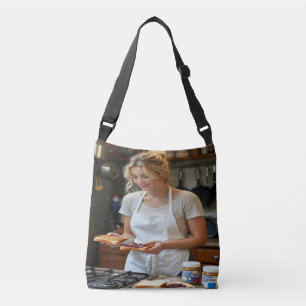 Pindakaas en Jelly Sandwich Op Maat Crossbody Tas