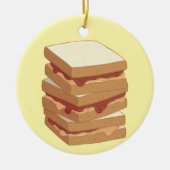 Pindakaas en Jelly Sandwiches voor altijd vrienden Keramisch Ornament (Voorkant)