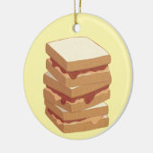 Pindakaas en Jelly Sandwiches voor altijd vrienden Keramisch Ornament (Links)