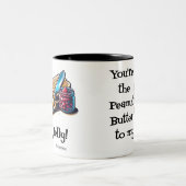 Pindakaas en Jelly Valentijnsdag Tweekleurige Koffiemok (Center)