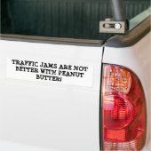 Pindakaas en (verkeers)jam bumpersticker (Op Truck)