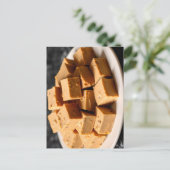 Pindakaas Fudge Recept Kaart (Staand voorkant)