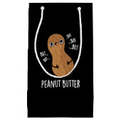 Pindakaas Funny Nut Pun Dark BG Klein Cadeauzakje (Voorkant)