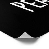 Pindakaas Funny Nut Pun Dark BG Poster (Hoek)