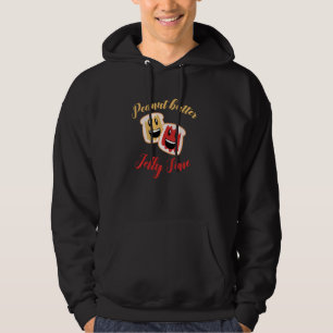 Pindakaas gelei tijd toast brood grappige feestjes hoodie