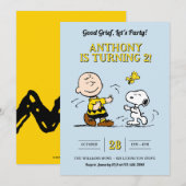 Pindakaas Goed Verdriet Laten we Feesten! Uitnodig Kaart (Voorkant / Achterkant)