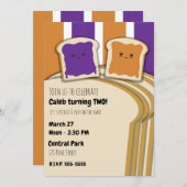 Pindakaas Grape Jelly PB&J Verjaardagsfeest Kaart (Voorkant / Achterkant)