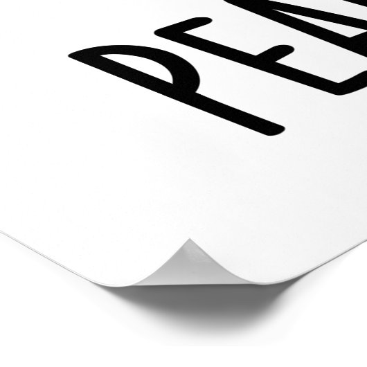 Pindakaas grappige noot woordspeling poster (Hoek)