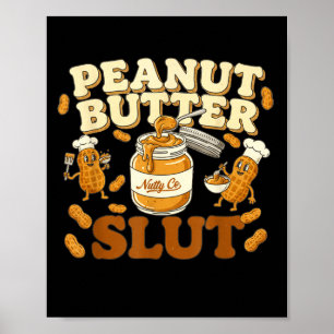 Pindakaas Grappige Pindakaas Liefhebbers Kleding Poster