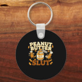 Pindakaas Grappige Pindakaas Liefhebbers Kleding  Sleutelhanger (Voorkant)