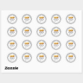 Pindakaas inmaken ronde sticker (Vel)
