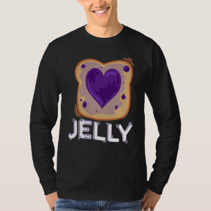 Pindakaas & Jam Paarse Pindakaas liefhebbers T-shirt