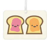 Pindakaas & Jelly Toast Auto Luchtverfrisser (Achterkant)