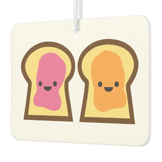 Pindakaas & Jelly Toast Auto Luchtverfrisser (Links)