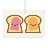 Pindakaas & Jelly Toast Auto Luchtverfrisser (Voorkant)
