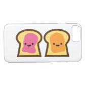 Pindakaas & Jelly Toast Vrienden iPhone 7 Hoesje (Achterkant (Horizontaal))