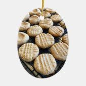Pindakaas Koekjes Keramisch Ornament (Voorkant)