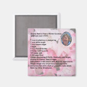 Pindakaas koekjes recept magneet (Voorkant / Achterkant)