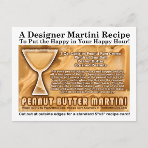 Pindakaas Martini Recept Briefkaart