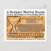 Pindakaas Martini Recept Briefkaart (Voorkant)
