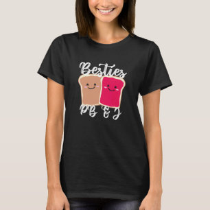 Pindakaas Meisjes Beste Vriendinnen Schattig Pb&j T-shirt
