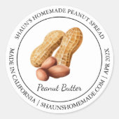 Pindakaas Modern label (Voorkant)