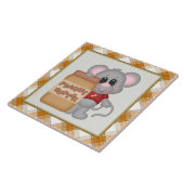 Pindakaas Muis keuken tegel Tegeltje (Zijkant)