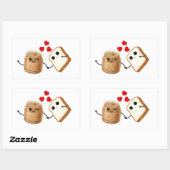 Pindakaas op mijn toast Sticker (Vel)
