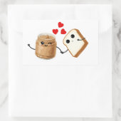 Pindakaas op mijn toast Sticker (Tas)