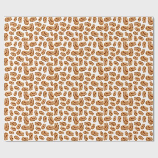 Pindakaas patroon cadeaupapier (Vlak)