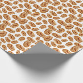 Pindakaas patroon cadeaupapier (Hoek)