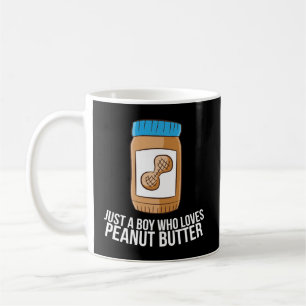 Pindakaas pot gewoon een jongen die van pindakaas koffiemok