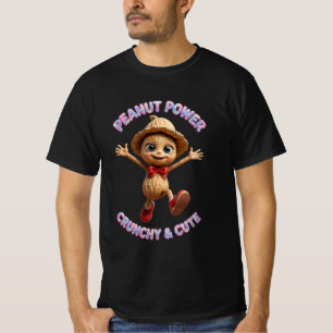 Pindakaas Power Crunchy En Schattig T-shirt