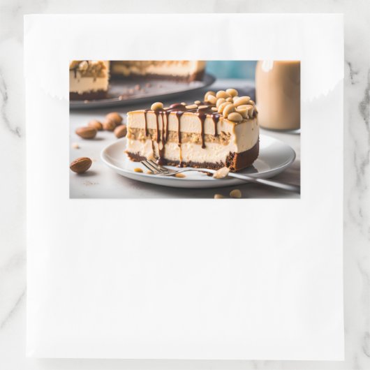 pindakaas rechthoekige sticker (Tas)