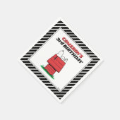 Pindakaas Snoopy Hondenhok Verjaardag Servet (Hoek)