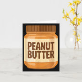 Pindakaas T-shirt volwassenen mannen vrouwen kinde Kaart (Gele Bloem)