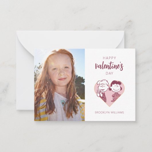 Pindakaas | Valentijnsdag | Schroeder & Lucy Notitiekaartje (Voorkant)