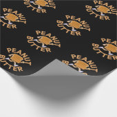 Pindakaas Vibes Grappig & Schattige Ontwerp Cadeaupapier (Hoek)