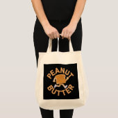 Pindakaas Vibes Grappig & Schattige Ontwerp Tote Bag (Voorkant (product))