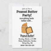 Pindakaasbrood Schattige Grappig Kaart (Voorkant)