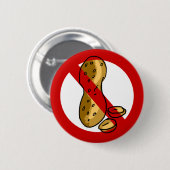 Pindakneallergie Ronde Button 5,7 Cm (Voorkant /achterkant)