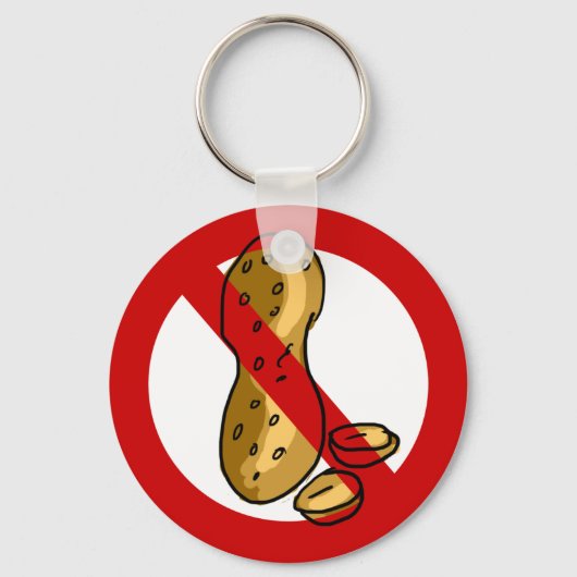 Pindakneallergie Sleutelhanger (Voorkant)
