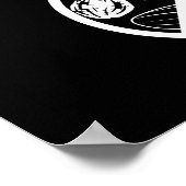 Pindaknop Nut Vrij Gebied Nr Vrij Zone Poster (Hoek)