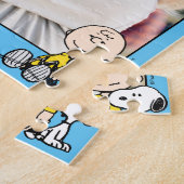 pinda's | Aangepaste foto Charlie Brown & Snoopy Legpuzzel (Zijkant)
