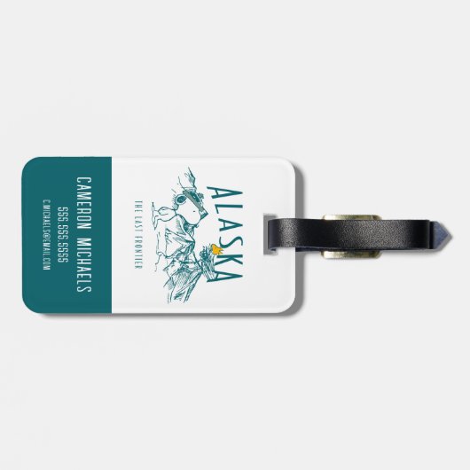 pinda's | Alaska de laatste grens Bagagelabel (Achterkant horizontaal)