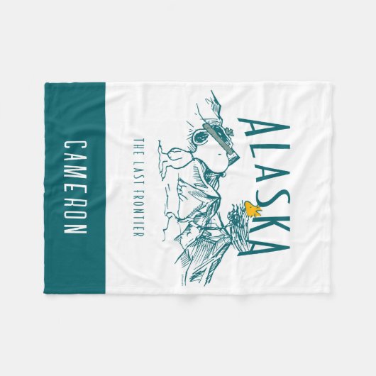 pinda's | Alaska de laatste grens Fleece Deken (Voorkant (Horizontaal))